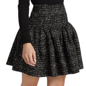 Jason Wu Collection Womens Tweed Ruffle Mini Skirt Size 8